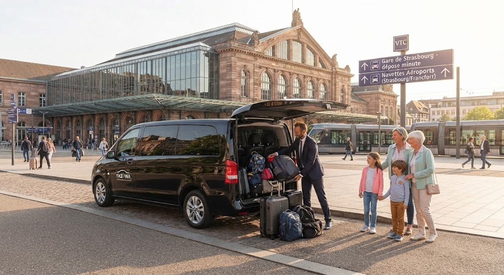 Transferts Gare de Strasbourg et aéroports en Van